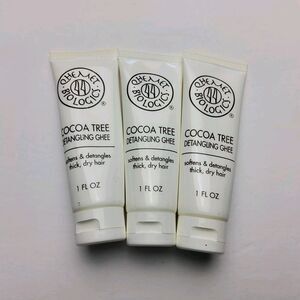 Lot Of 3-Qhemet Biologics Cocoa Tree Detangling Hair Ghee 1fl Oz, Sealed
